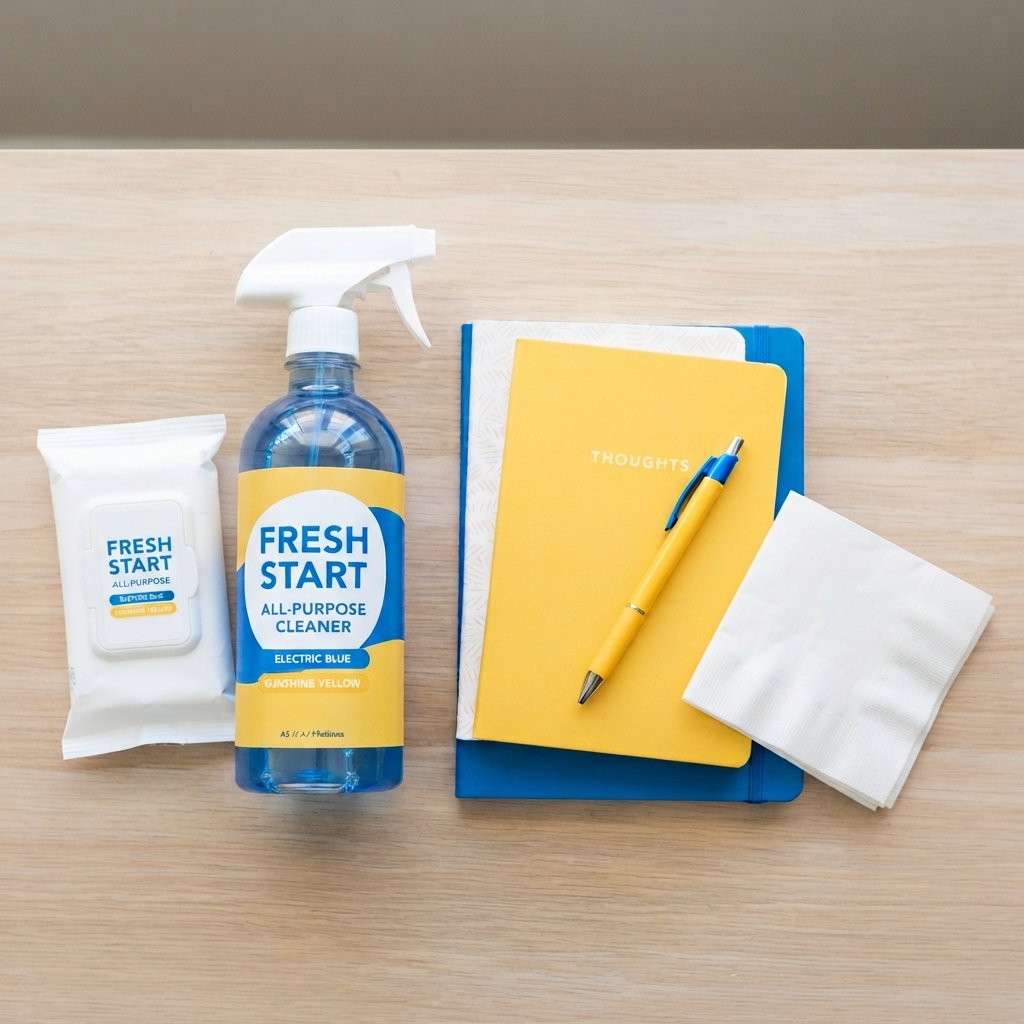 Home & Office category - cleaning supplies and notebooks