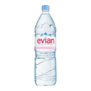 Evian Natural Mineral Water 1500ml x 12 Pet Bottles