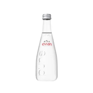 Evian Natural Mineral Water 330ml x 20 Glass Bottles