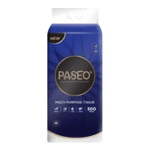 Paseo Bottom Pull Multipurpose Tissue 4 Plys x 300 Sheets (Wall Hanging)