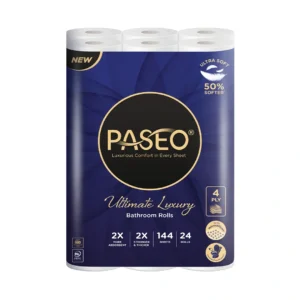 Paseo Luxury Bathroom Rolls 4 Plys x 24 Rolls