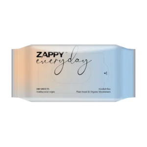 Zappy Everyday Antibacterial Wipes 15 Packets x 100 Sheets